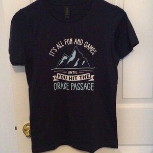 Gildan Navy Graphic T-Shirt - Fun and Games Theme